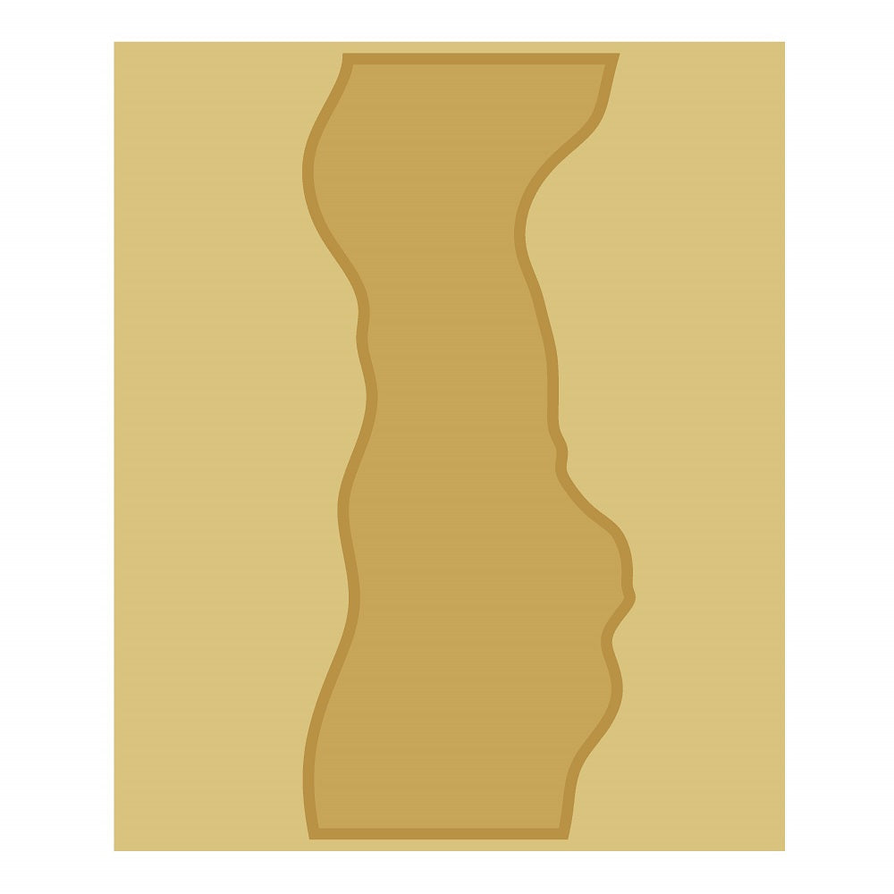 Basic Shape River Mold MDF Cutout Meandering Silhouette - Unfinished For DIY