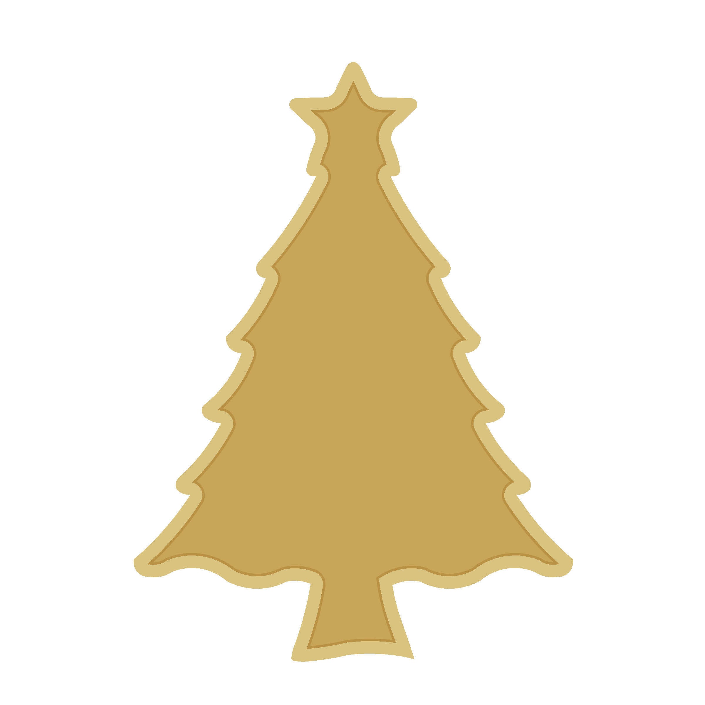 Mold Tree  MDF Cutout Flat Design - Unfinished For DIY