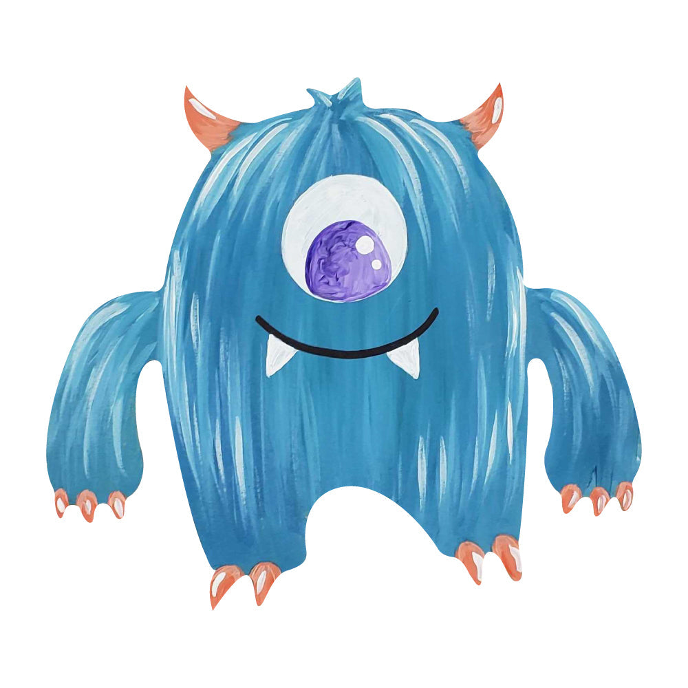 Basic Shape Monster MDF Cutout Silhouette Style 1- Unfinished For DIY
