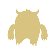 Basic Shape Monster MDF Cutout Silhouette Style 1- Unfinished For DIY