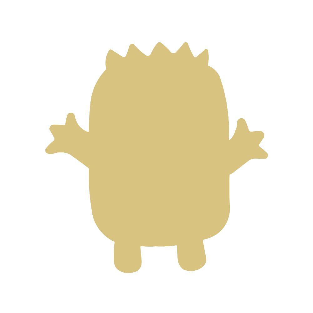 Basic Shape Monster MDF Cutout Silhouette Style 2- Unfinished For DIY