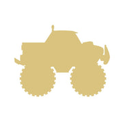 Basic Shape Monster Truck MDF Cutout Silhouette Style 1 - Unfinished For DIY
