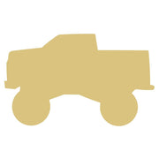 Basic Shape Monster MDF Cutout Truck Silhouette Style 5 - Unfinished For DIY