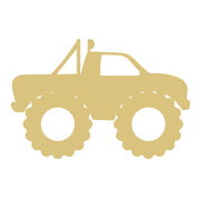 Basic Shape Monster Truck MDF Cutout Silhouette - Unfinished For DIY