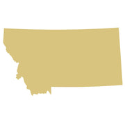 Basic Shape Montana MDF Cutout State Silhouette - Unfinished For DIY