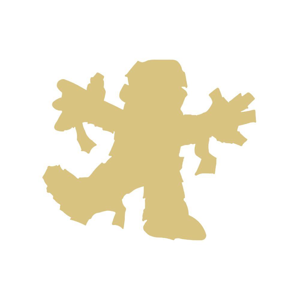 Basic Shape Mummy MDF Cutout Halloween Decor - Unfinished For DIY