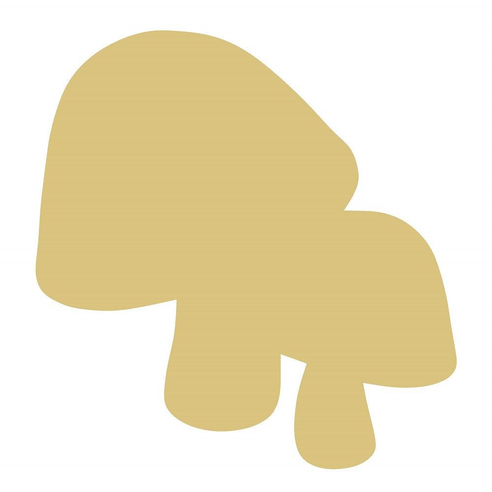 Mushroom Unfinished Wood Cutout Style 7