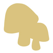 Basic Shape Mushrooms MDF Cutout Garden Decor Silhouette - Unfinished For DIY