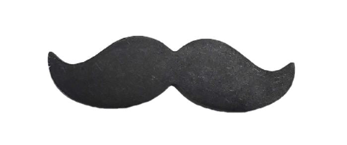 Basic Shape Mustache MDF Cutout Silhouette Style 2 - Unfinished For DIY
