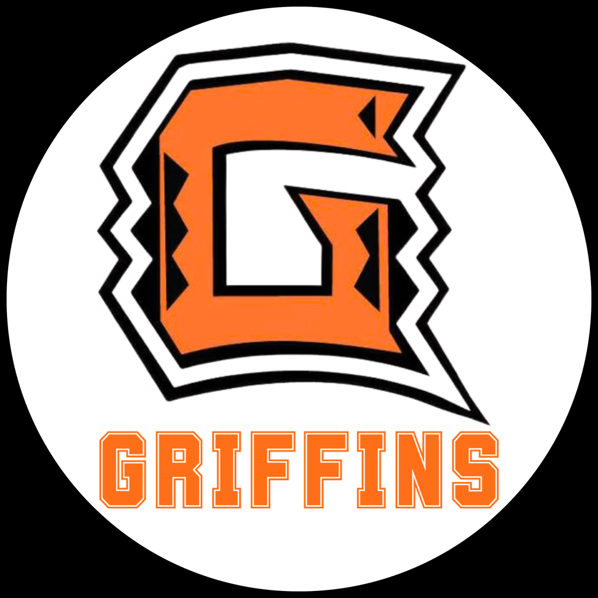 Maizy Wollenburg LETTER G IN ORANGE SAYS GRIFFINS