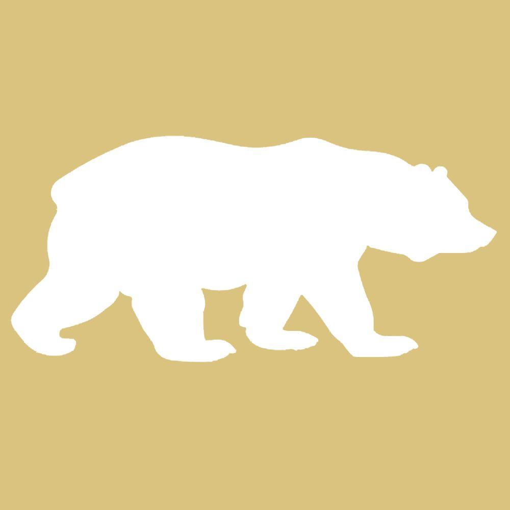 Negative Basic Shape Bear MDF Cutout Silhouette - Unfinished For DIY