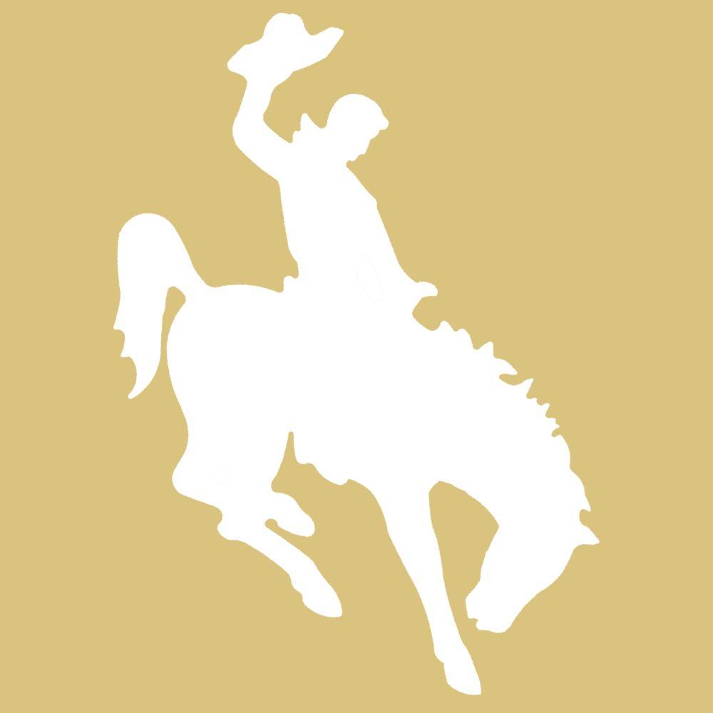 Negative Basic Shape Bucking Horse MDF Cutout Rodeo Rider Silhouette - Unfinished For DIY