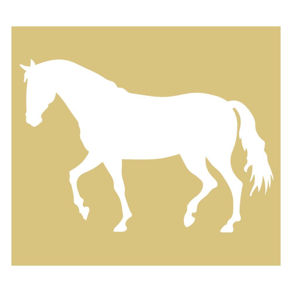 Negative Basic Shape Horse MDF Cutout Silhouette - Unfinished For DIY