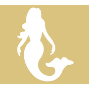 Negative Basic Shape Mermaid MDF Cutout Silhouette - Unfinished For DIY