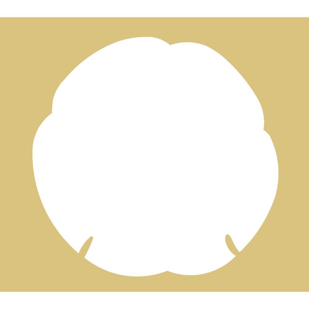 Negative Basic Shape Sanddollar MDF Cutout Silhouette - Unfinished For DIY