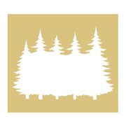 Negative Basic Shape Tree Line MDF Cutout Forest Silhouette - Unfinished For DIY