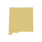 Basic Shape New Mexico MDF Cutout State Silhouette  - Unfinished For DIY