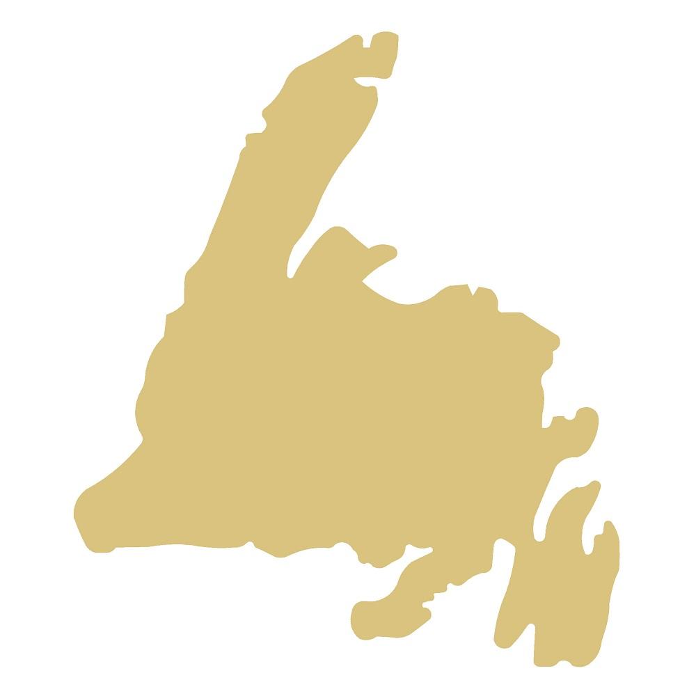 Basic Shape Canada MDF Cutout Map Silhouette - Unfinished For DIY