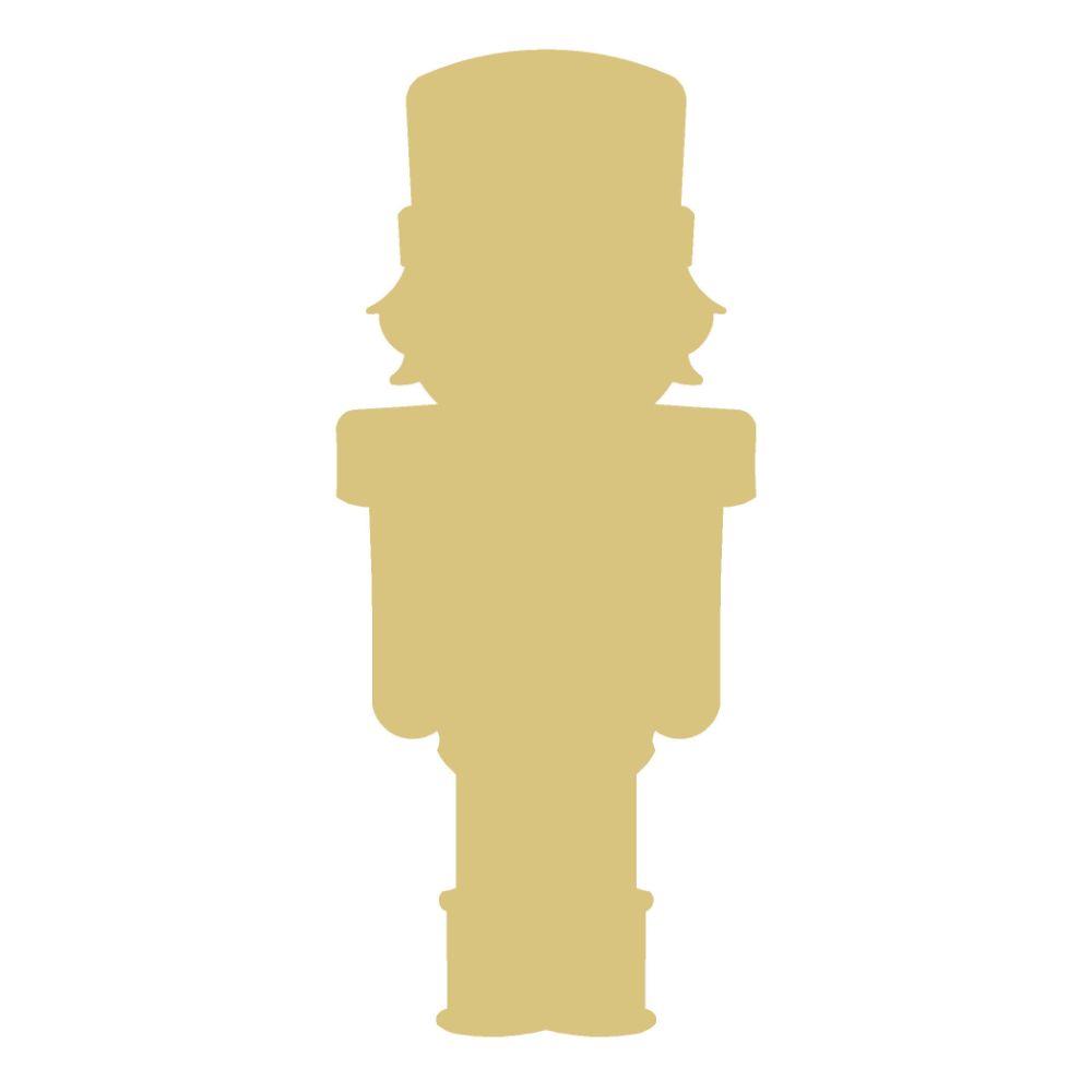 Basic Shape Nutcracker MDF Cutout Soldier Silhouette - Unfinished For DIY
