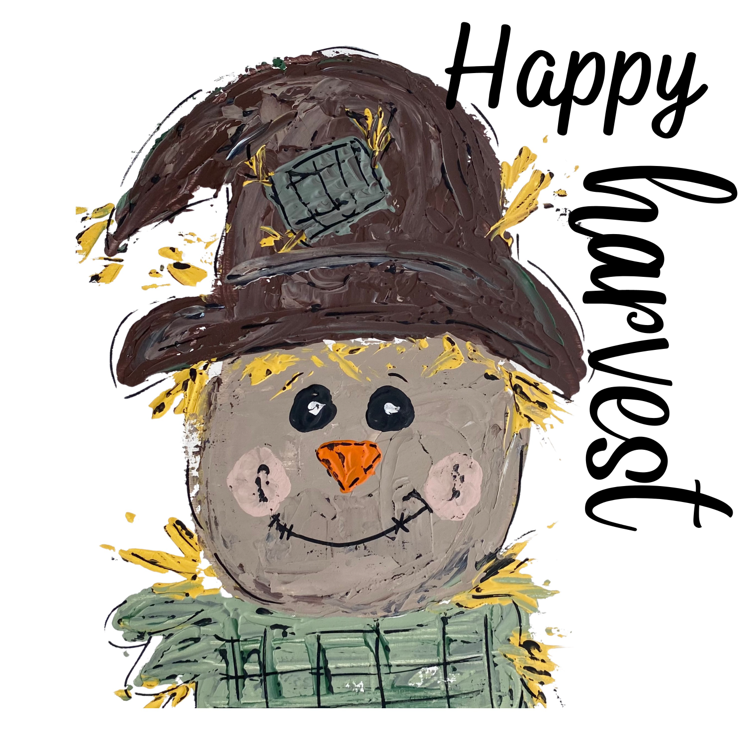 VICK CRAFTS SQUARE HAPPY HARVEST SCARECROW