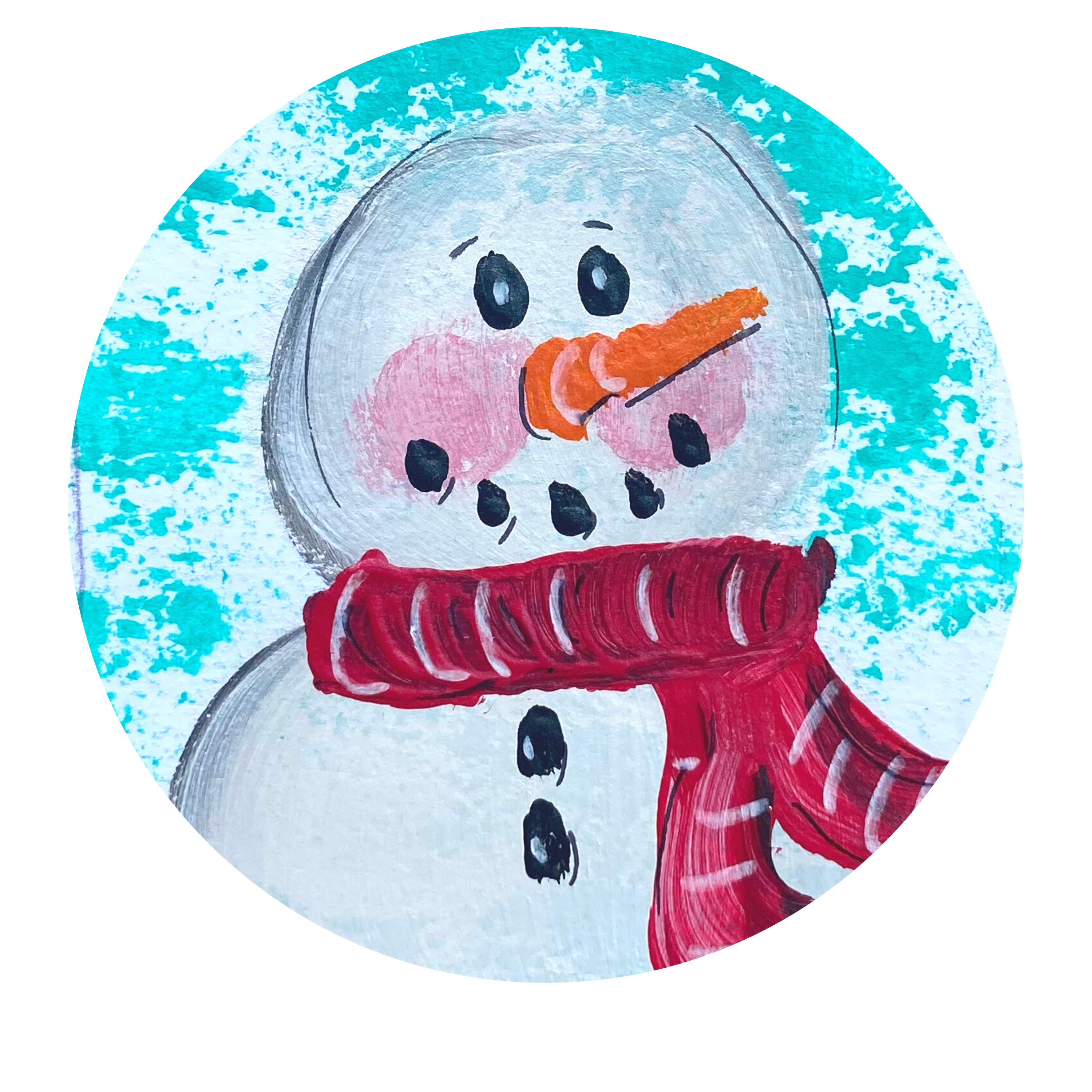 VICK CRAFTS CIRCLE WITH SNOWMAN