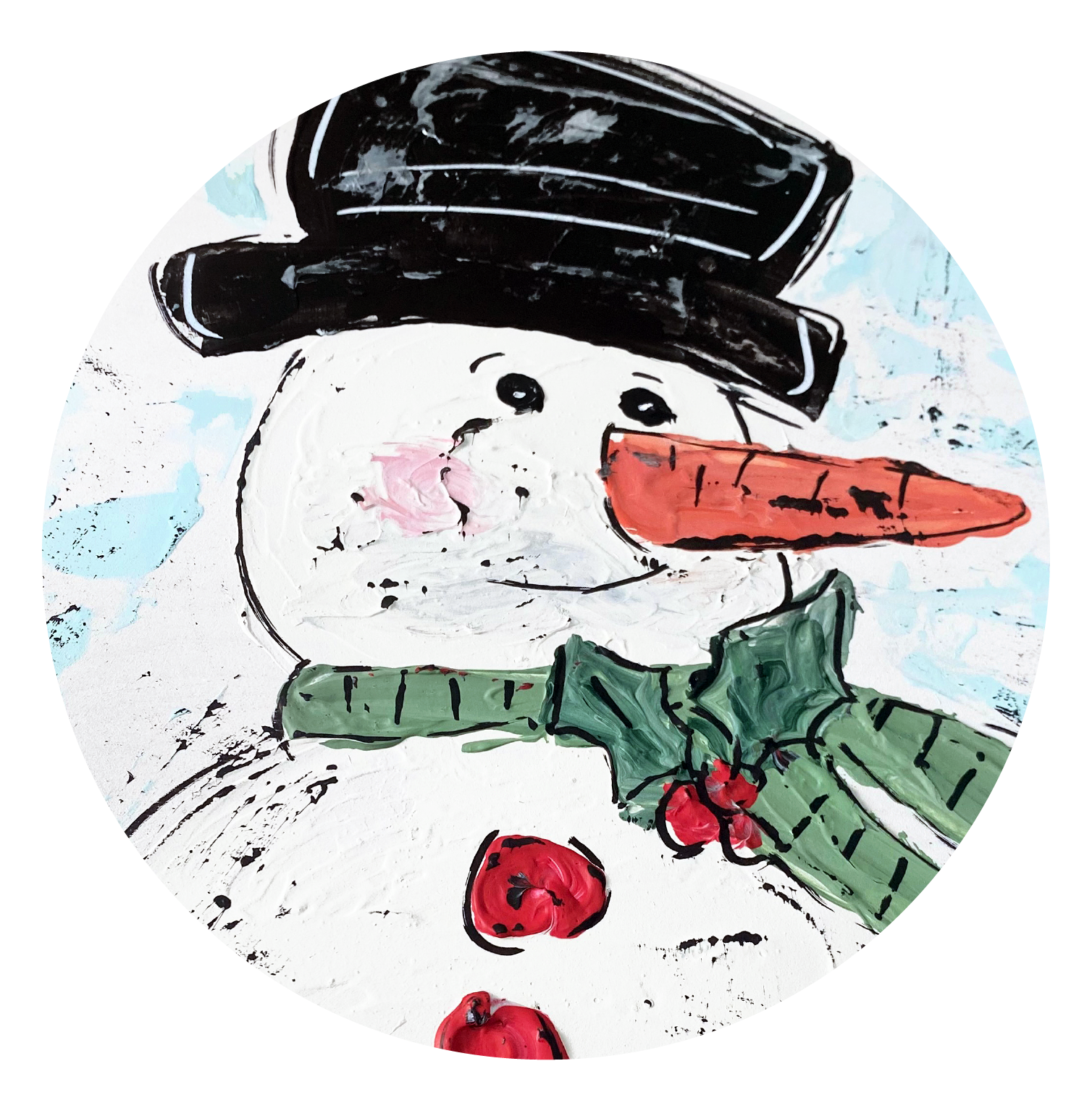 VICK CRAFTS CIRCLE WITH SNOWMAN