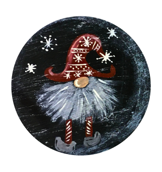VICK CRAFTS CIRCLE GNOME WITH RED HAT