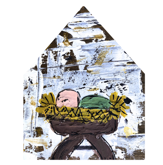 VICK CRAFTS BABY JESUS HOMEBASE PLATE