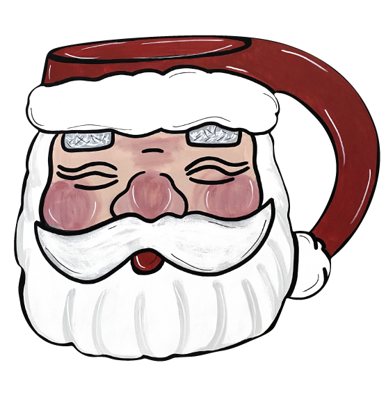 VICK CRAFTS SANTA MUG