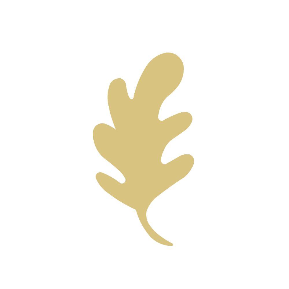 Basic Shape Oak Leaf MDF Cutout Nature Silhouette - Unfinished For DIY