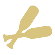 Basic Shape Oar MDF Cutout Paddle Silhouette - Unfinished For DIY