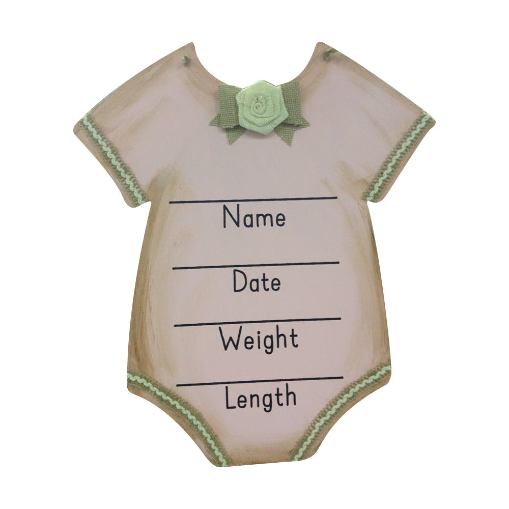 Basic Shape Onesie MDF Cutout Silhouette - Unfinished For DIY