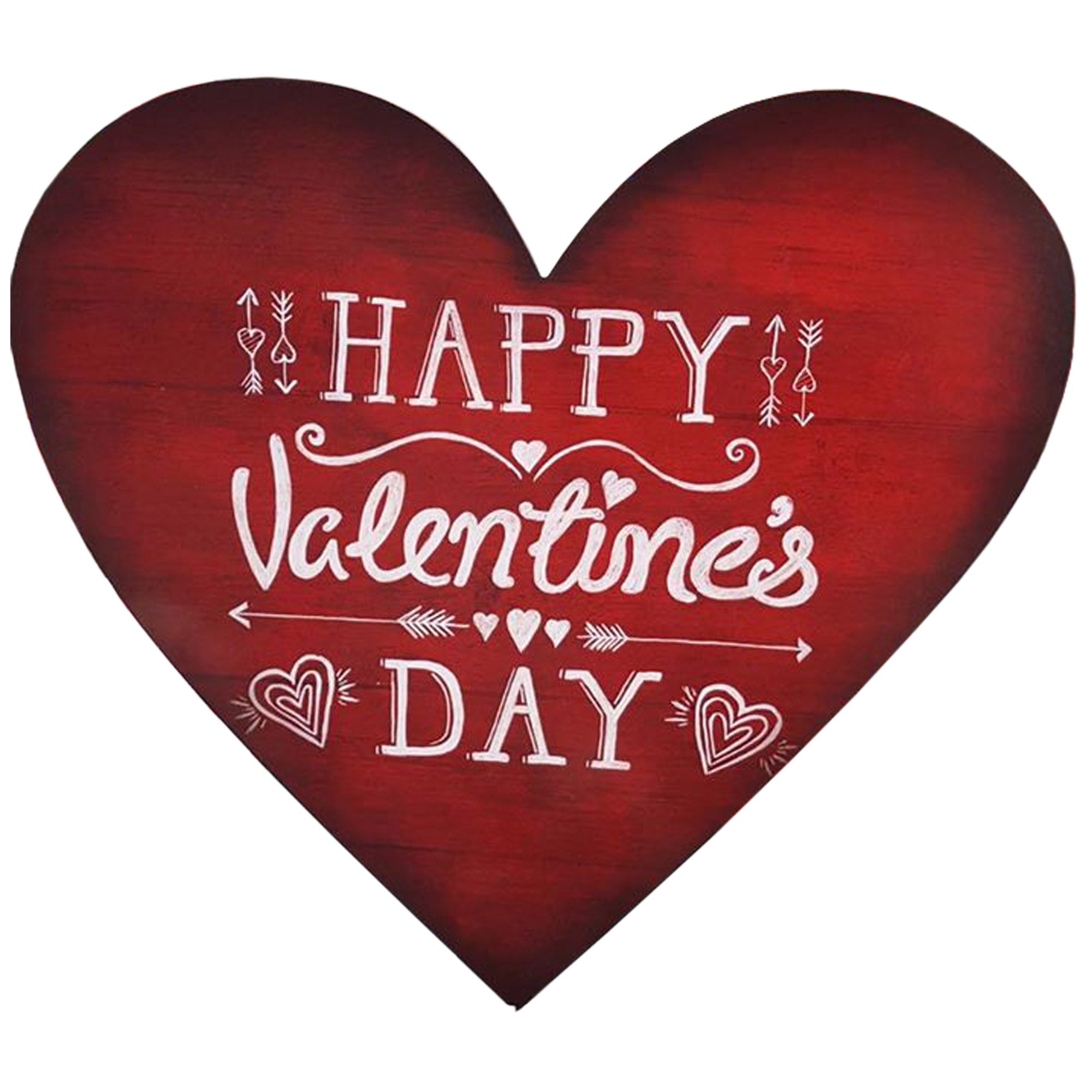 Basic Shape Heart MDF Cutout Silhouette Style 5 - Unfinished For DIY