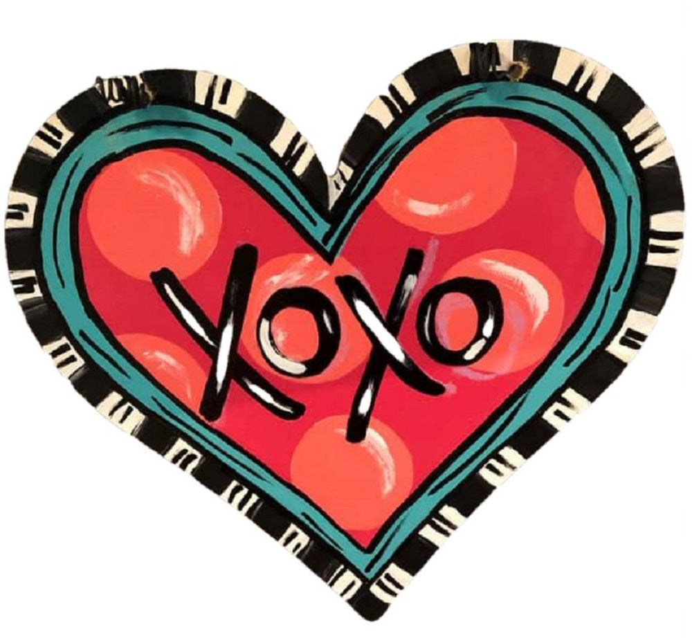Basic Shape Heart MDF Cutout Silhouette Style 5 - Unfinished For DIY