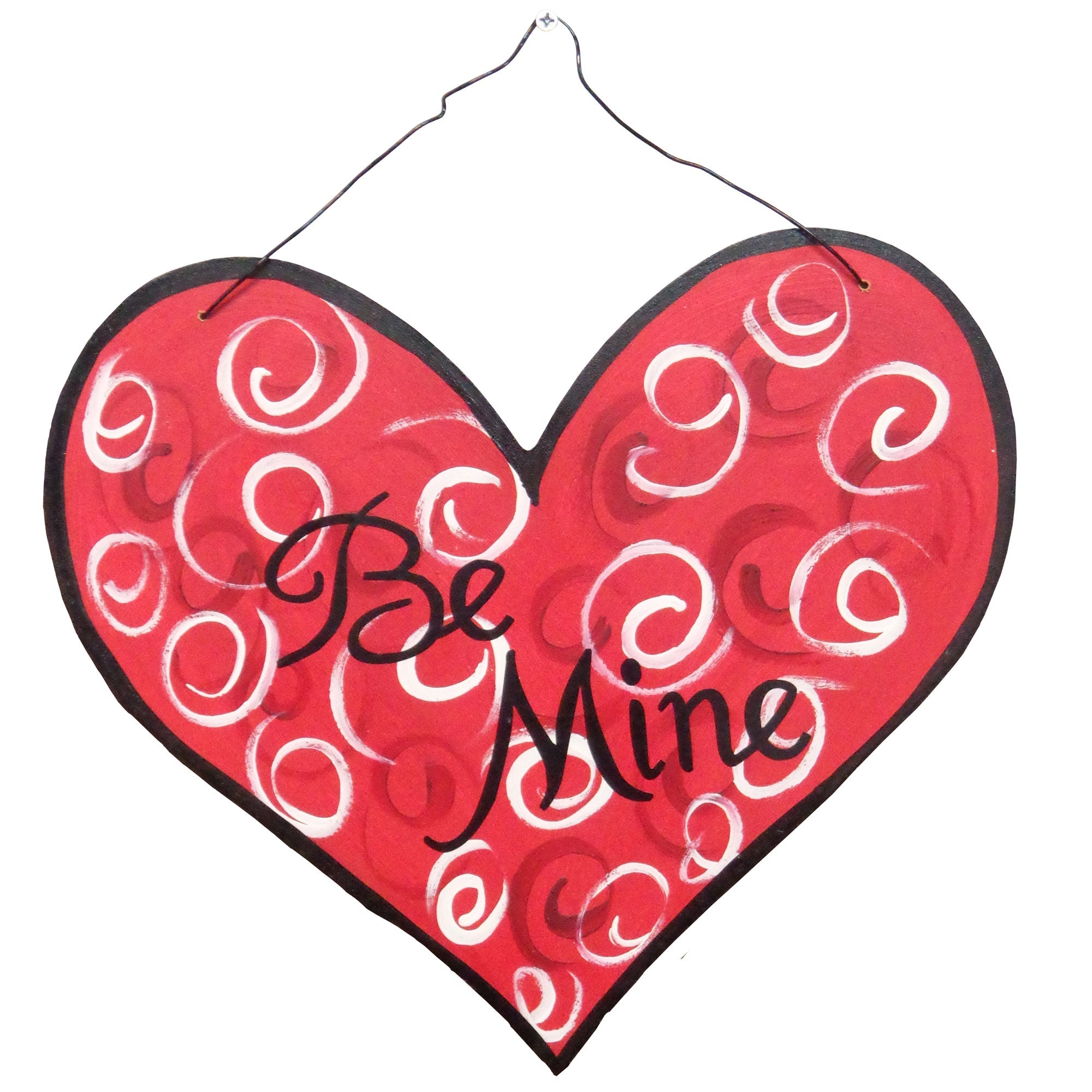 Basic Shape Heart MDF Cutout Silhouette Style 5 - Unfinished For DIY
