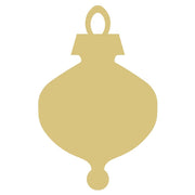 Basic Shape Bulb Ornament MDF Cutout Ornament Silhouette - Unfinished For DIY