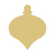 Basic Shape Ornament MDF Cutout Teardrop Silhouette - Unfinished For DIY