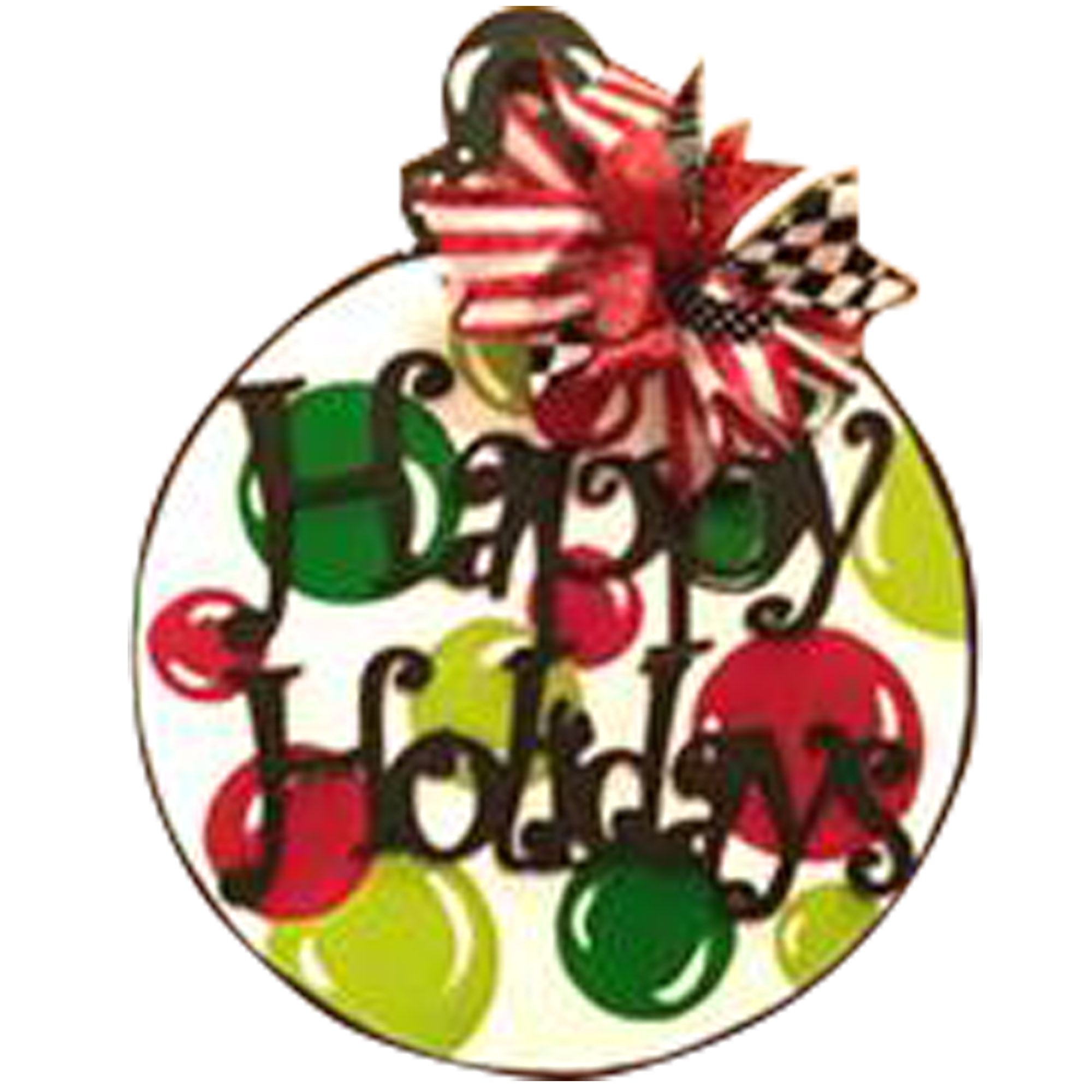 Basic Shape Round MDF Cutout Christmas Ornament - Unfinished For DIY