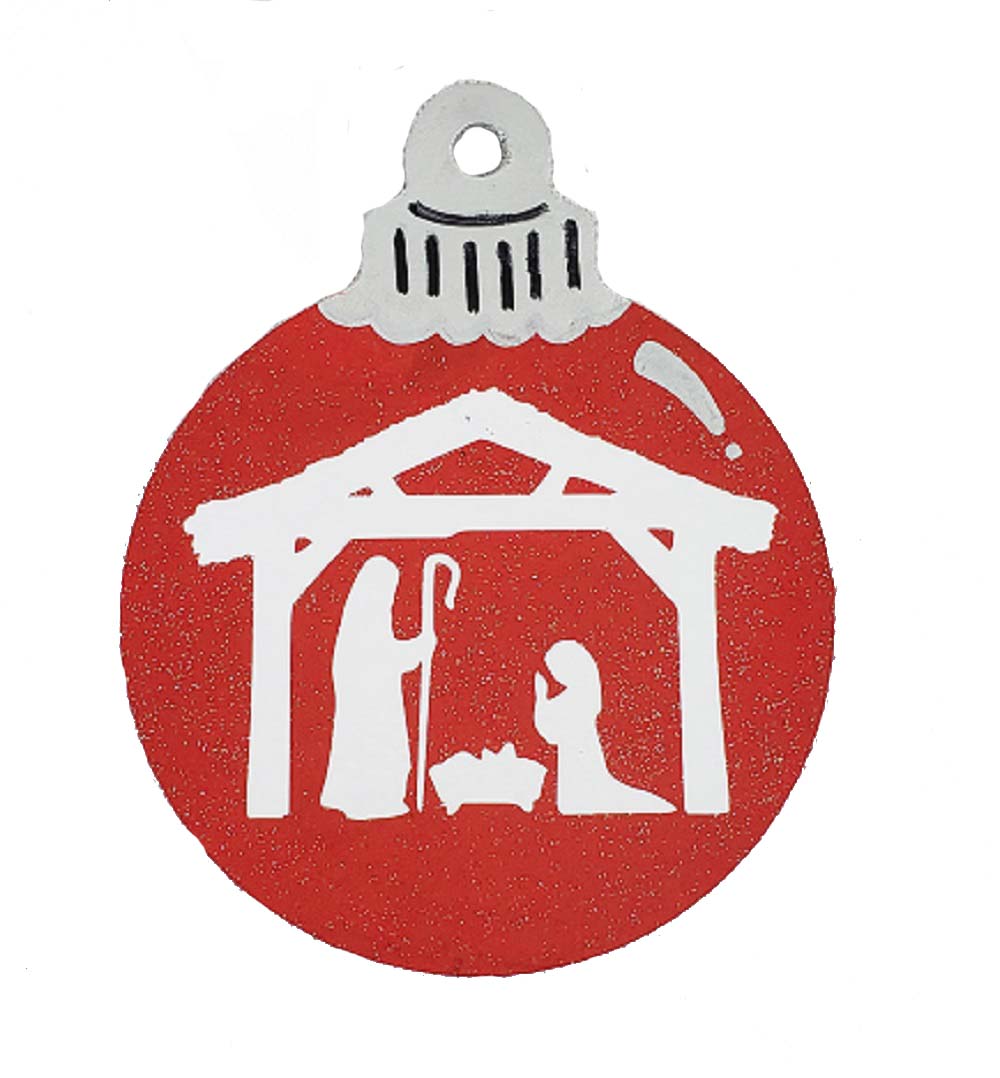 Basic Shape Round MDF Cutout Christmas Ornament - Unfinished For DIY