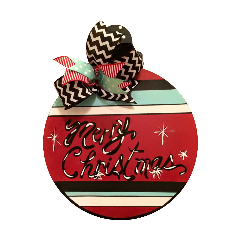 Basic Shape Round MDF Cutout Christmas Ornament - Unfinished For DIY