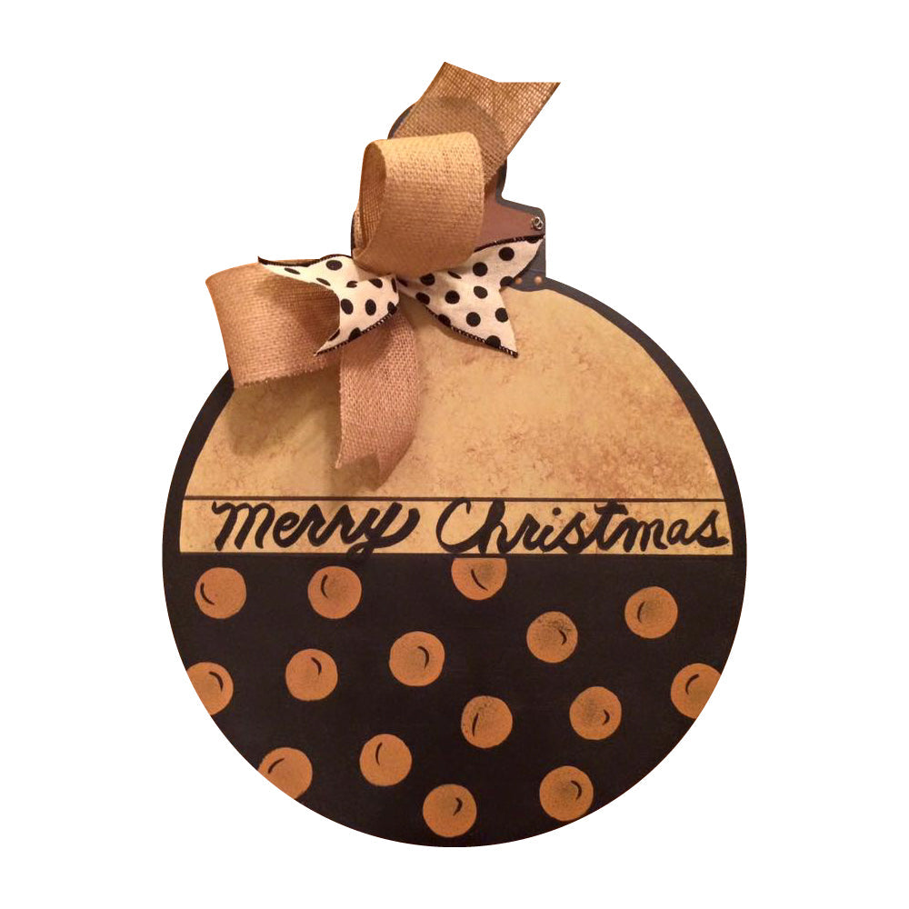 Basic Shape Round MDF Cutout Christmas Ornament - Unfinished For DIY