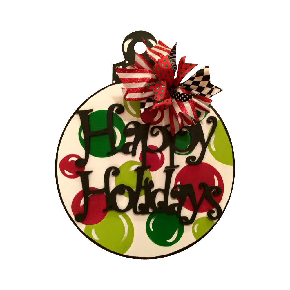 Basic Shape Round MDF Cutout Christmas Ornament - Unfinished For DIY