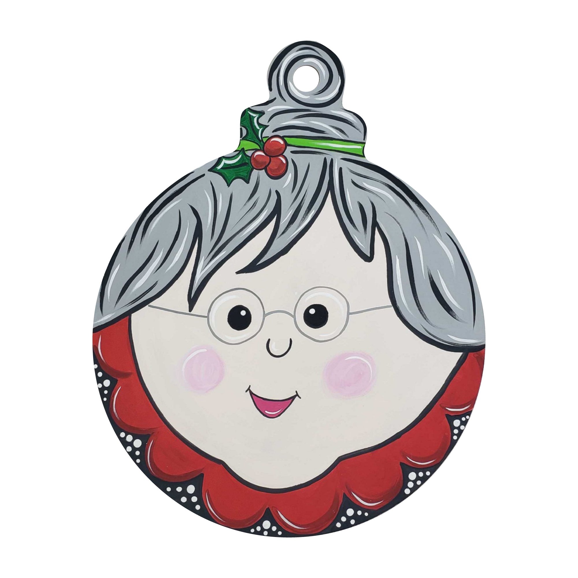 Basic Shape Round MDF Cutout Christmas Ornament - Unfinished For DIY