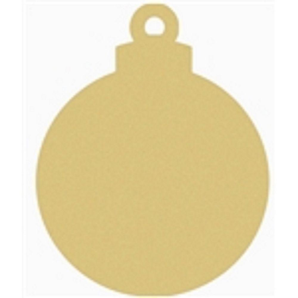 Basic Shape Round MDF Cutout Christmas Ornament - Unfinished For DIY