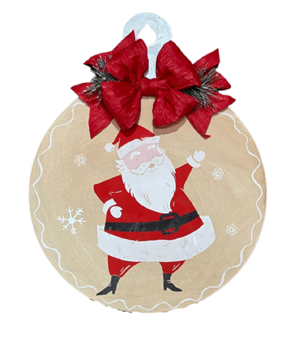 Basic Shape Round MDF Cutout Christmas Ornament - Unfinished For DIY
