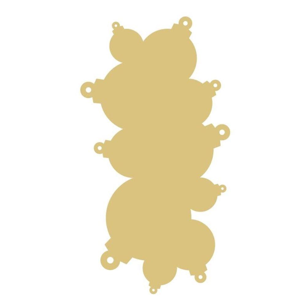 Basic Shape Ornaments MDF Cutout Cluster Silhouette - Unfinished For DIY