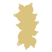 Basic Shape Ornaments MDF Cutout Cluster Silhouette - Unfinished For DIY
