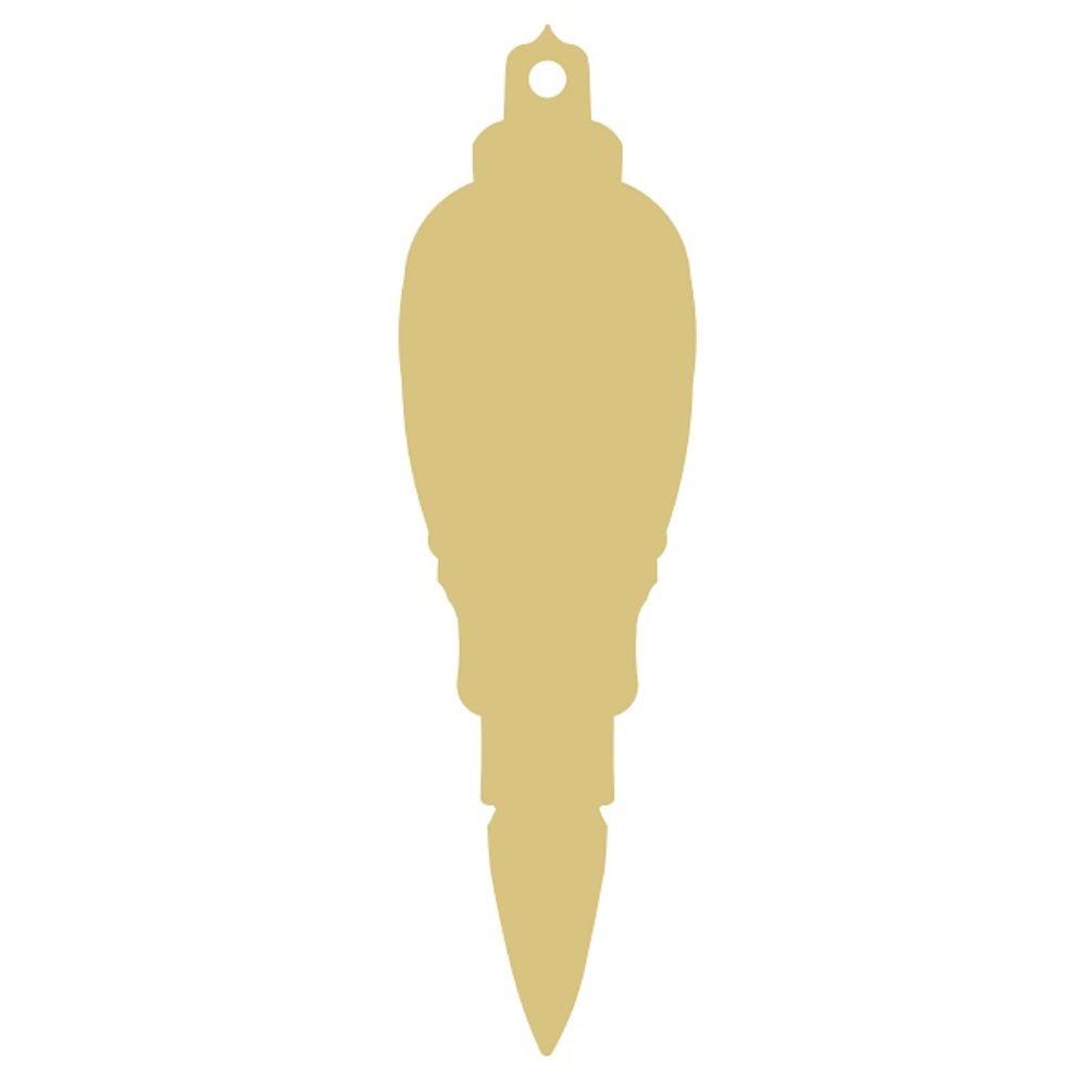 Basic Shape Teardrop MDF Cutout Elegant Ornament Silhouette - Unfinished For DIY