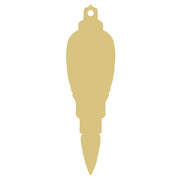 Basic Shape Teardrop MDF Cutout Elegant Ornament Silhouette - Unfinished For DIY