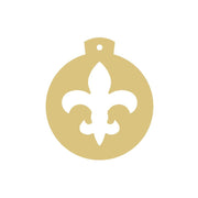 Basic Shape Ornament MDF Cutout Fleur De Lis Silhouette - Unfinished For DIY